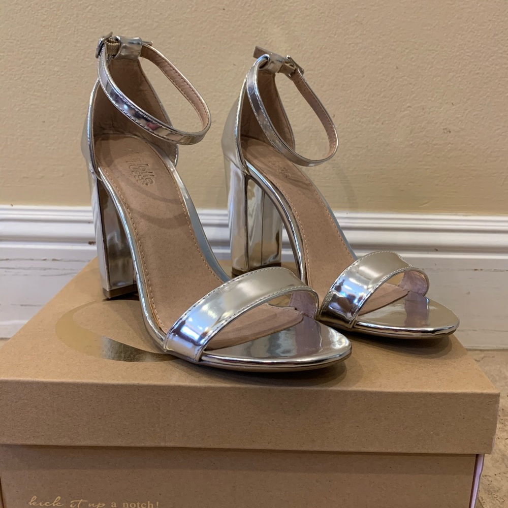 Charlotte Russe Silver Heels